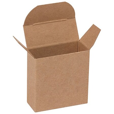 Bsc Preferred 2 1/8 x-7/8 x 2 1/8'' Kraft Reverse Tuck Folding Cartons, 1000PK RTC12